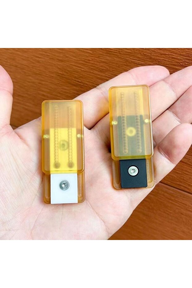 PEI Double-Side Push Fidget Slider Fidget Toy Decompression EDC Haptic Coin Machinery Slider For ... - 7