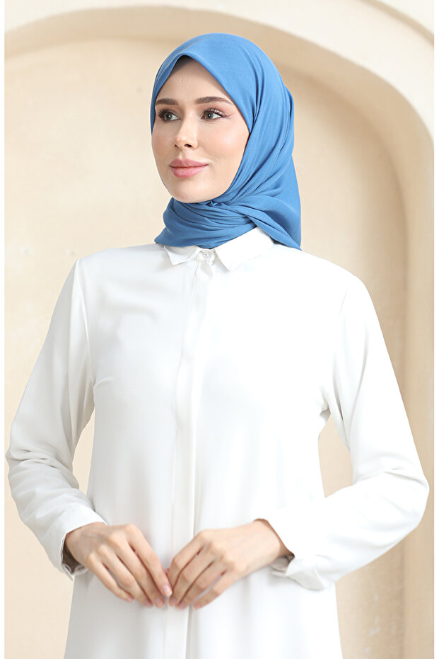 Eșarfă simplă Indigo - PRS-SSBWL-06 - 1