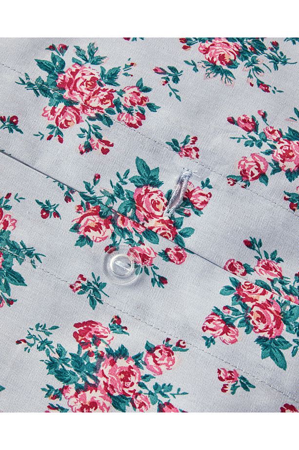 Rose Harmony Tek Kişilik Nevresim Seti Mavi - 3