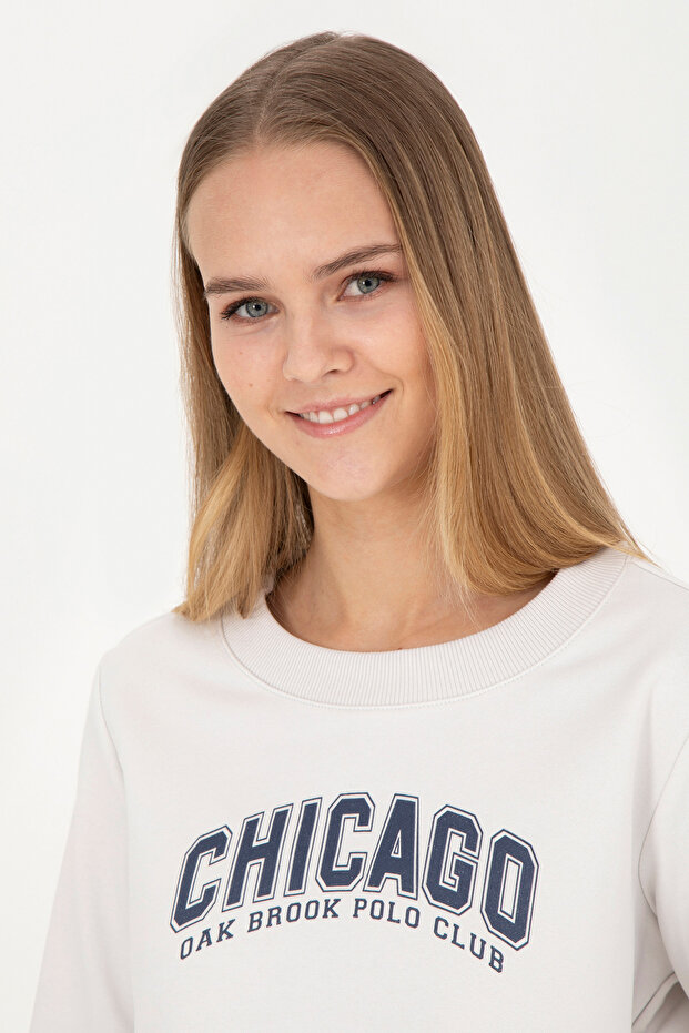Women's Stone Crew Neck Sweatshirt 50271650-Vr049