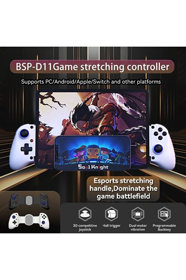 D11 Mobile Phone Stretching Game Controller Bluetooth Stretching Cooling Game Controller Gamepad ... - 8