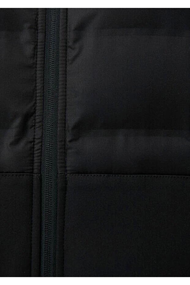PROTECH Kapüşonlu Siyah Mont - 8