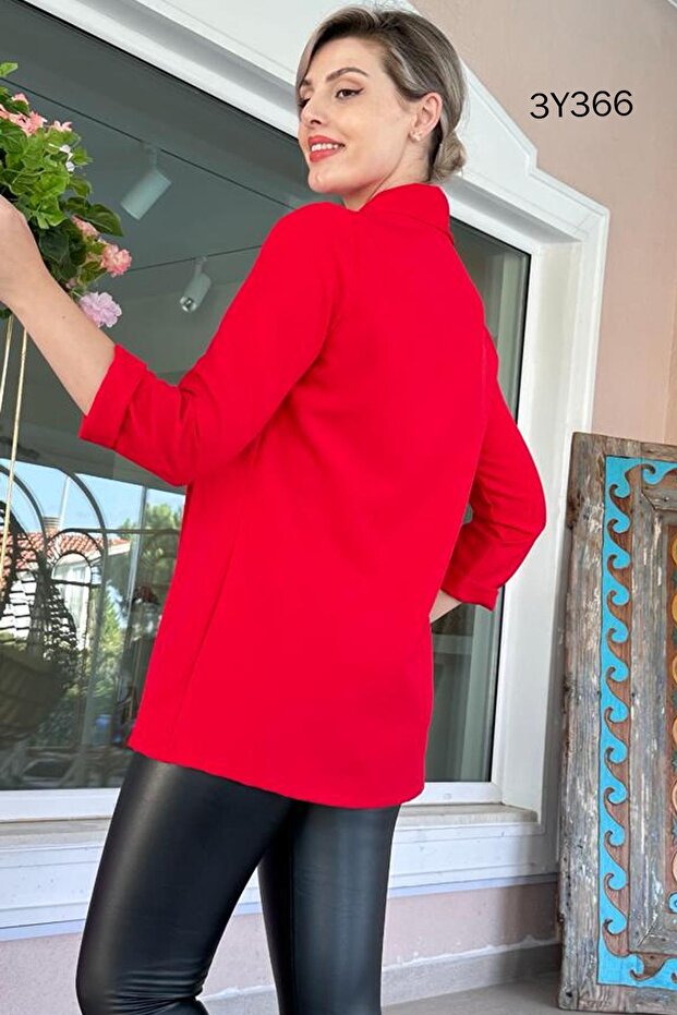 سترة قماش مزدوجة موديل 3y366 - 2