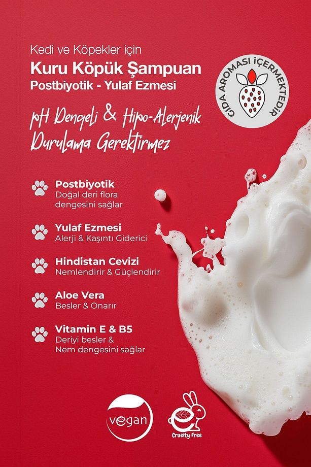 Kedi ve Köpek Kuru Köpük Şampuan - Postbiyotik 150 ML - 3