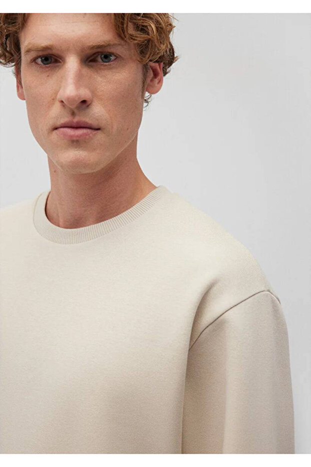 Bisiklet Yaka Loose Erkek Sweat M0S10276-70322 - 5