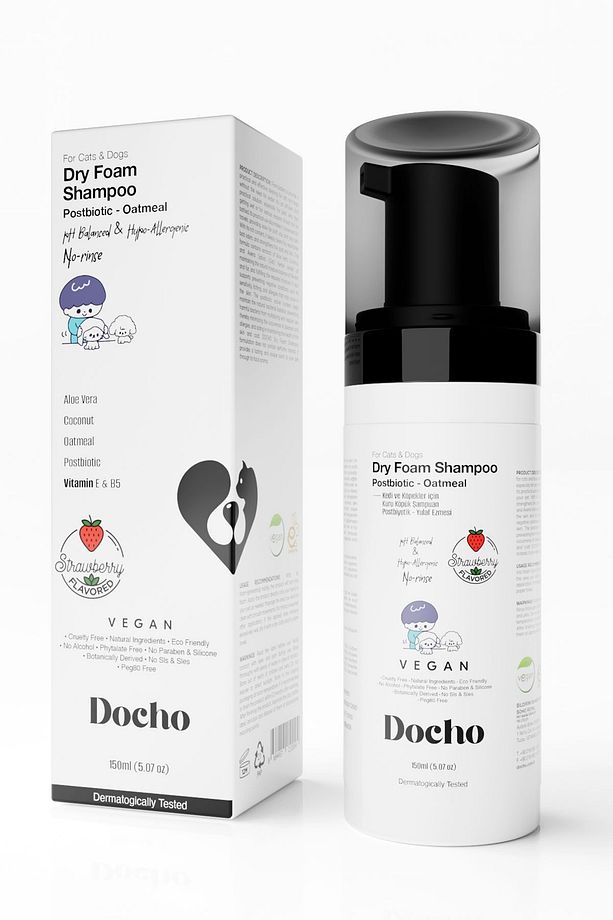 Kedi ve Köpek Kuru Köpük Şampuan - Postbiyotik 150 ML - 2