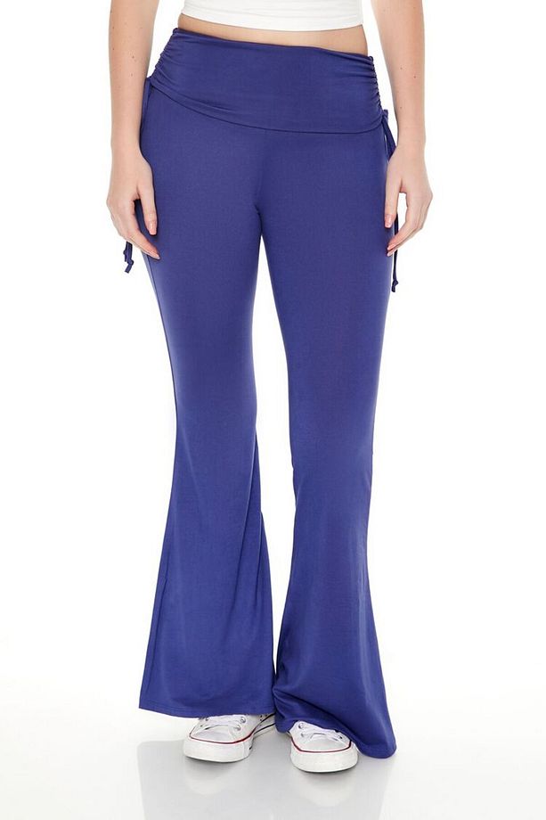 Ruched Drawstring Flare Tayt - 1