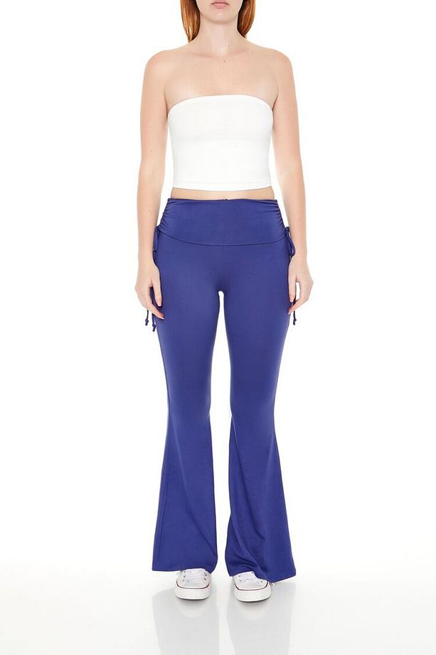 Ruched Drawstring Flare Tayt - 2