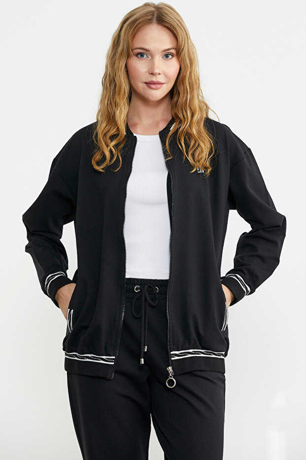 طقم تونيك مضلع - أسود - 3