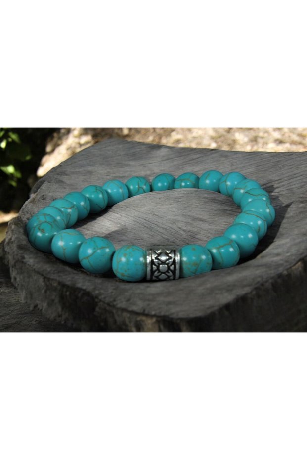 Turquoise (Firuze) Natural Stone Bracelet (Health-Nazar)