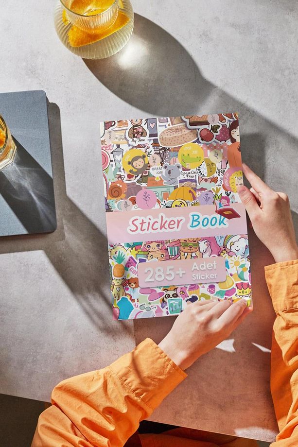 Yılbaşı Sticker, 285 Adet Etiket Seti, Sticker Defteri, Sticker Book, Yılbaşı Süs, Yılbaşı Dekor - 8