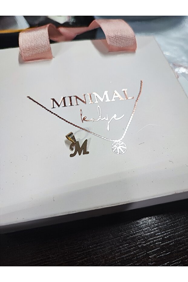 Altın Harf Kolye Ucu "Monotype" - 8