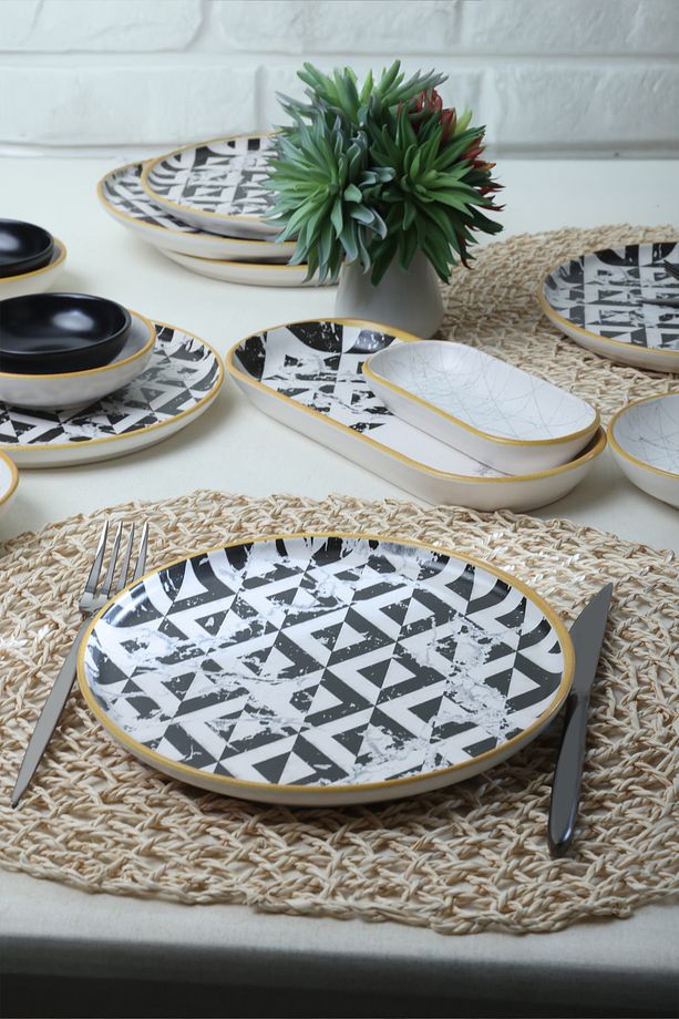 Trigon Marble Kahvaltı Takımı 18 Parça 6 Kişilik 18766-68-69 - 3