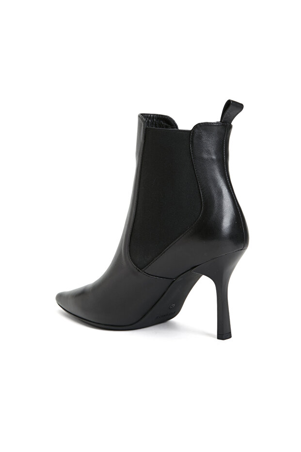 Siyah Kadın Deri Bot - 3