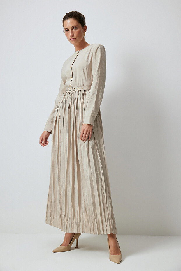 Pleated Cuper Dress