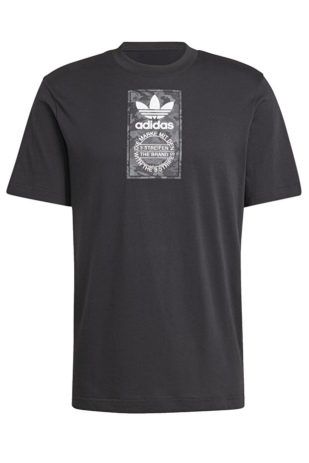 Pánske tričko na voľný čas – Camo Label, Iz2516 Black - 1