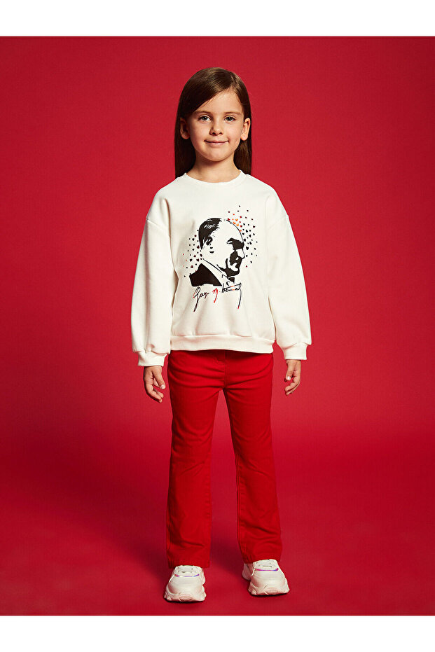 LCW Beli Lastikli Basic Kız Çocuk Pantolon - 2