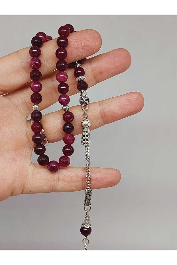 Lal (Granate) (Garnet) Stone Rosary 33 Pieces 6mm (42235)