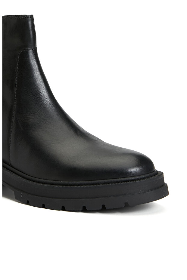 Siyah Kadın Deri Bot - 6