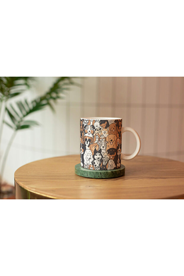 Porcelain Pattern Print Mug - 1