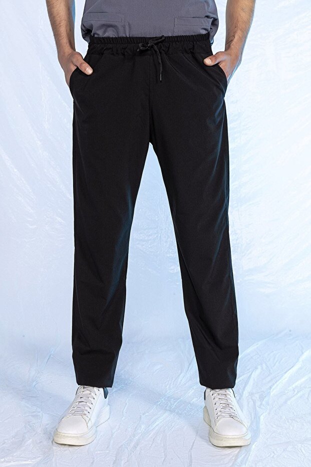 Lycra Nurse Uniform Single Bottom Black