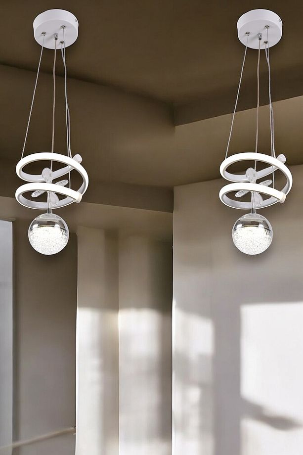 HELEZON KAMPANYALI LEDLİ 2 ADET MODERN AVİZE - 2