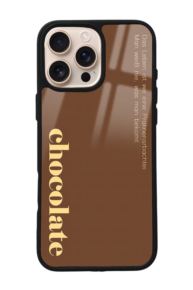 iPhone 16 Pro Max Choclate Design Glossy Phone Case
