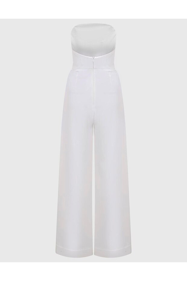 Malone Kadın Ekru Tulum - 5