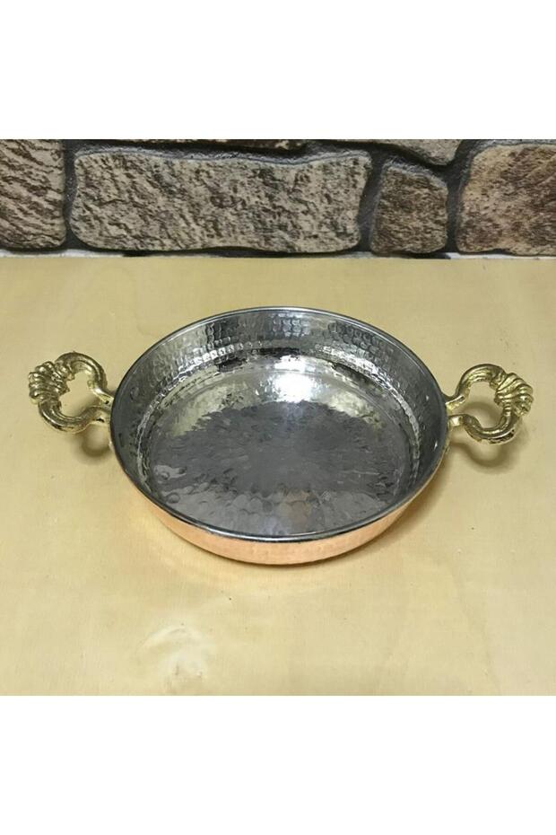 مقلاة نحاسية مطروقة 19 سم - 3