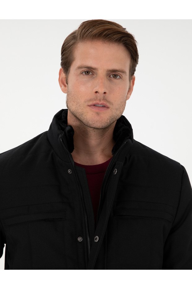 Siyah Basic Mont 50292872-VR046 - 2