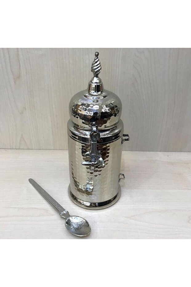 علبة قهوة نحاسية مزورة يدويًا - 3