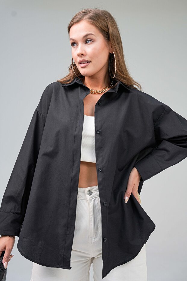 Női Basic Oversize ing - 5