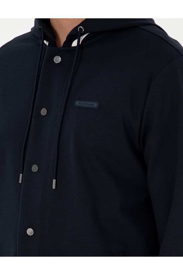 Lacivert Regular Fit Örme Hırka 50292482-VR033 - 7