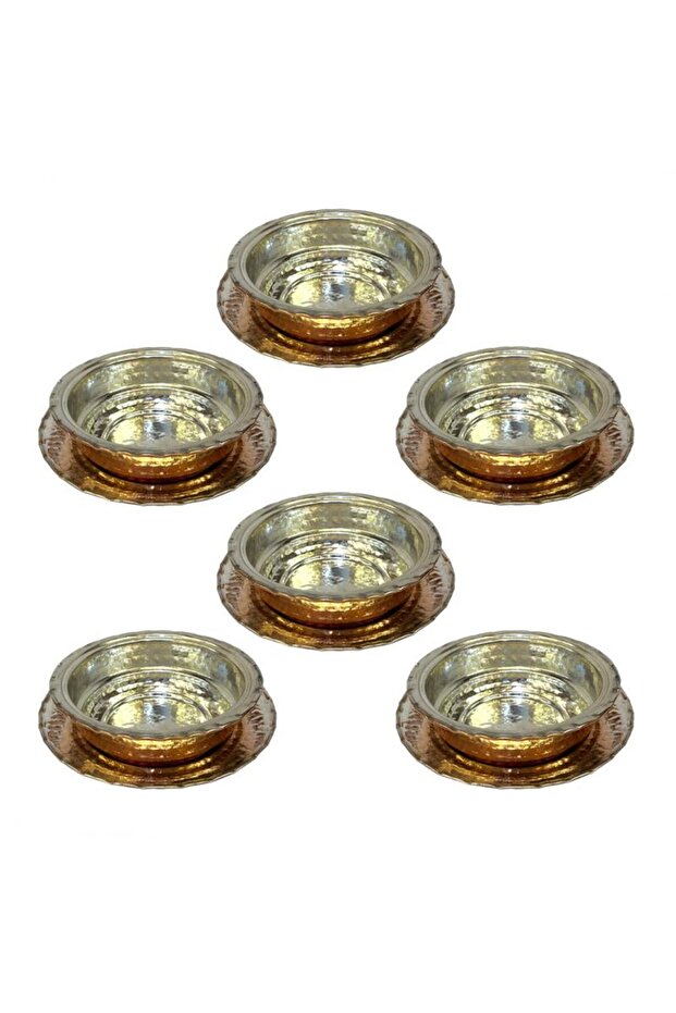 6 Adet Bakır Çorba Kasesi - 1