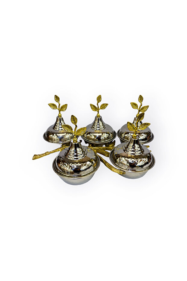 5-Piece Copper Olive Branch Snack and Treat Bowl Set