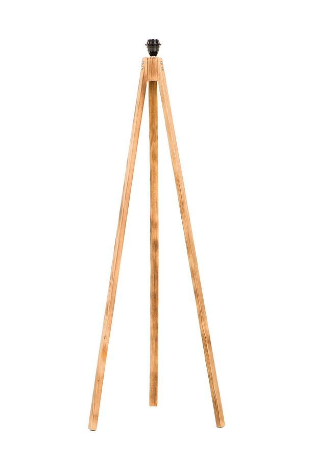 3 Ayaklı Ahşap Tripod Özel Tasarım Renkli Desen Kumaş Başlıklı Lambader - 2