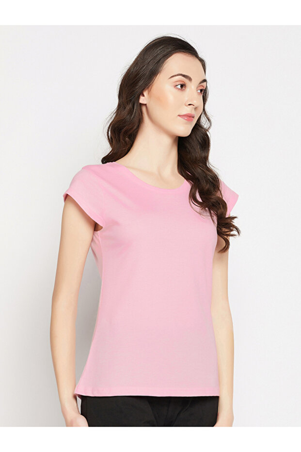 Regular Fit Basic Cotton T-Shirt - 4