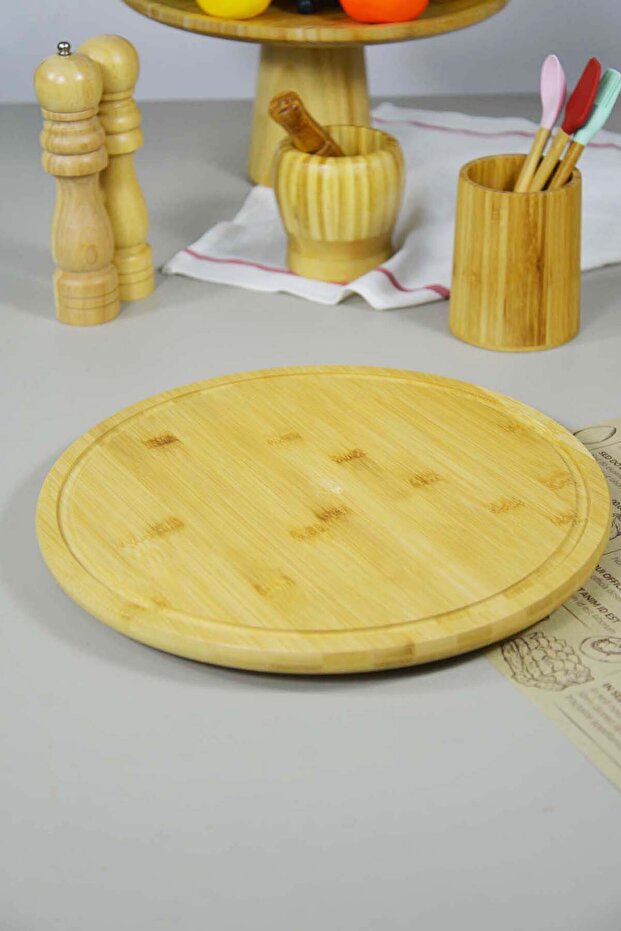 Bambu Dönen Servis Tabağı - 97 - 1