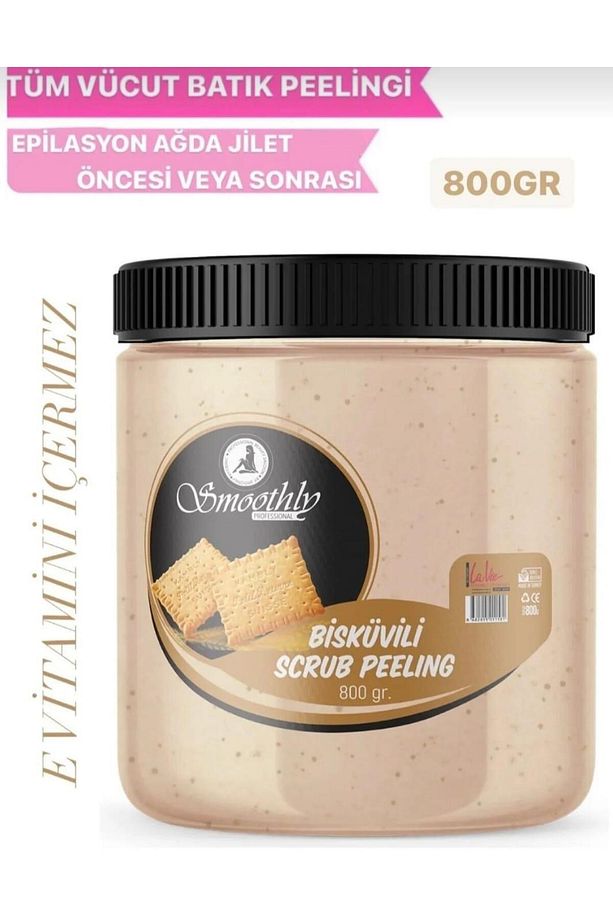 PEELİNG EL AYAK VUCUD NEMLENDİRİCİ BİSKÜVİ AROMALI 800ML - 1