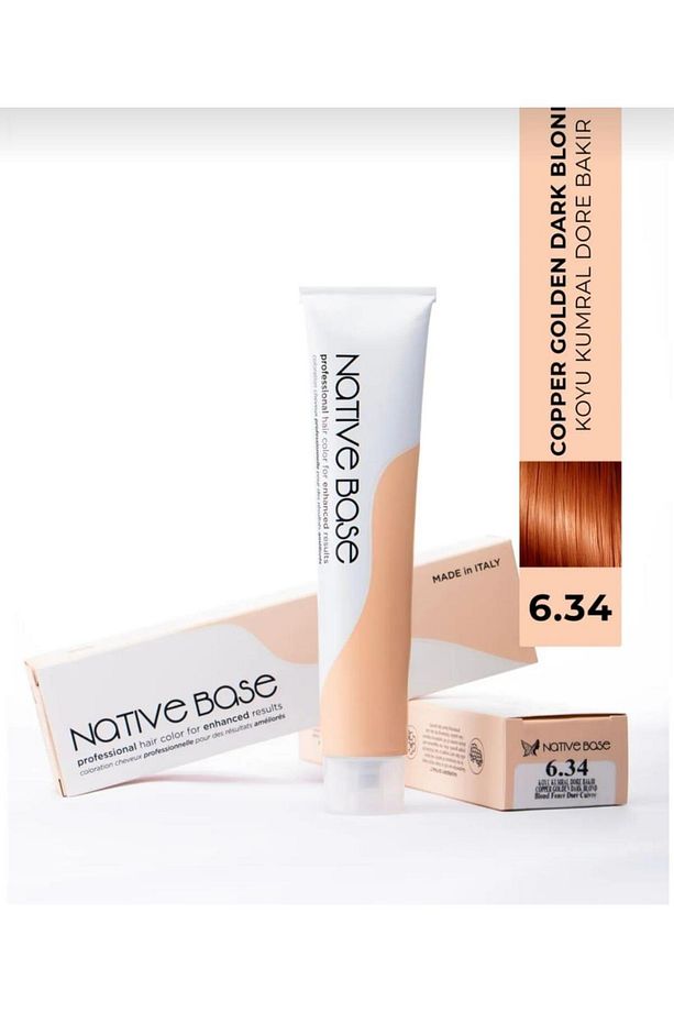 Saç Boyası 6.34 Koyu Kumral Dore Bakır 100 ml - 1
