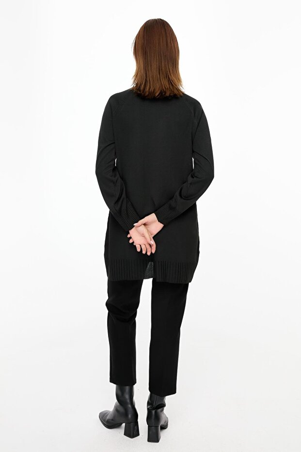 Basic Triko Tunik-SİYAH - 7