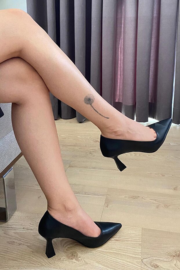 Kadın Samba Siyah Cilt Stiletto - 5