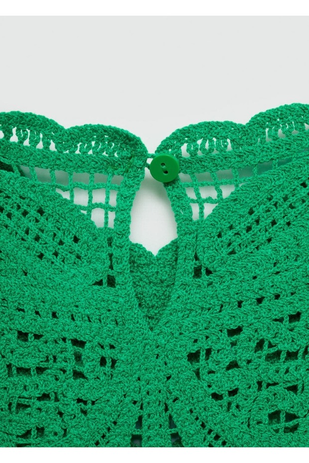 Dantel kısa elbise - 5