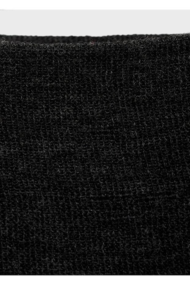 Yarı transparan triko etek - 6