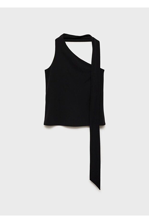 Asimetrik Gerdanlıklı Bluz - 3