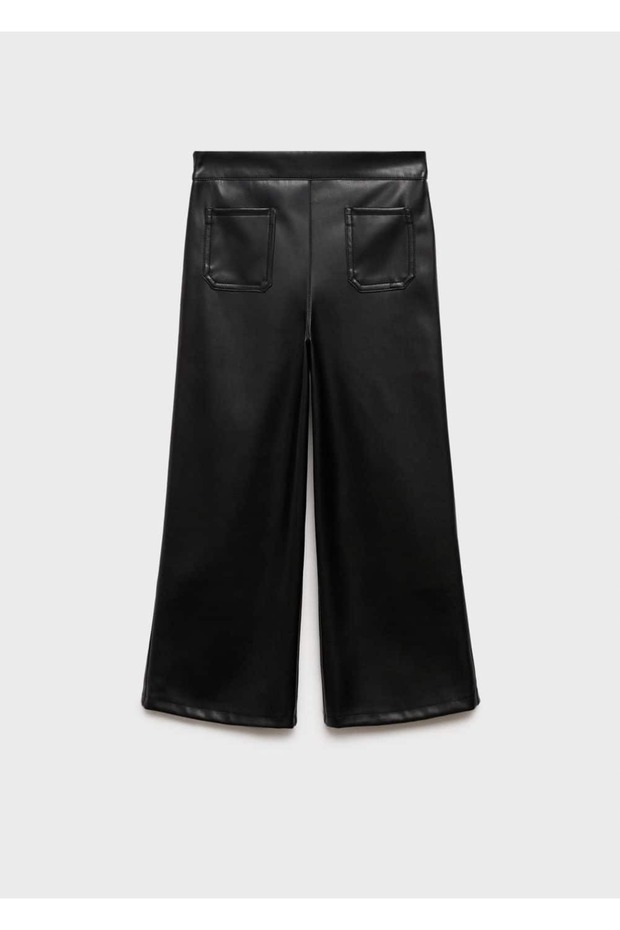 Deri Görünümlü Pantolon - 2