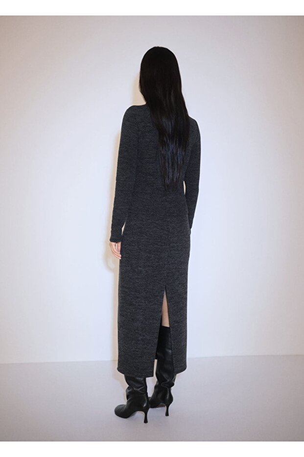 Fermuarlı triko ceket - 4