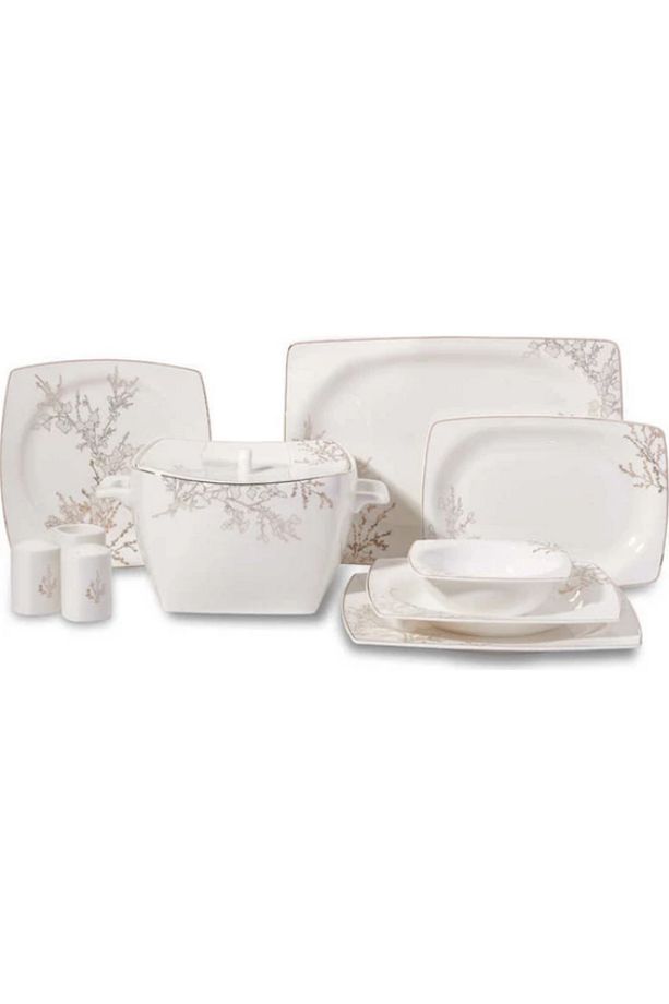 A8428 Bone Selection Kare Yemek Takımı 60 Parça - 1