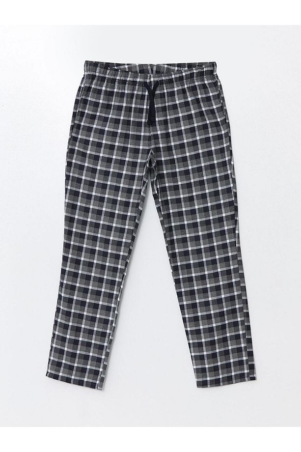 Ekoseli Standart Kalıp Ekose Erkek Pijama Alt - 5