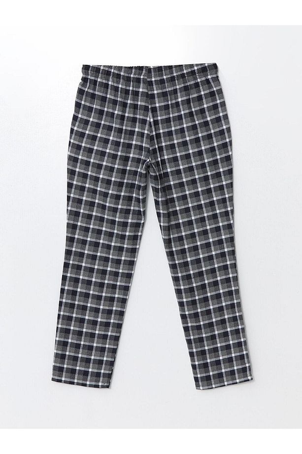Ekoseli Standart Kalıp Ekose Erkek Pijama Alt - 6